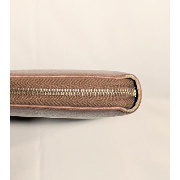 Celine Zip Sienna Wallet Brown Lambskin Leather w Box & Tags - Picture 5 of 9